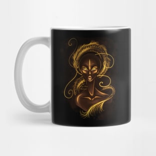 Black Queen and Dragon Mug